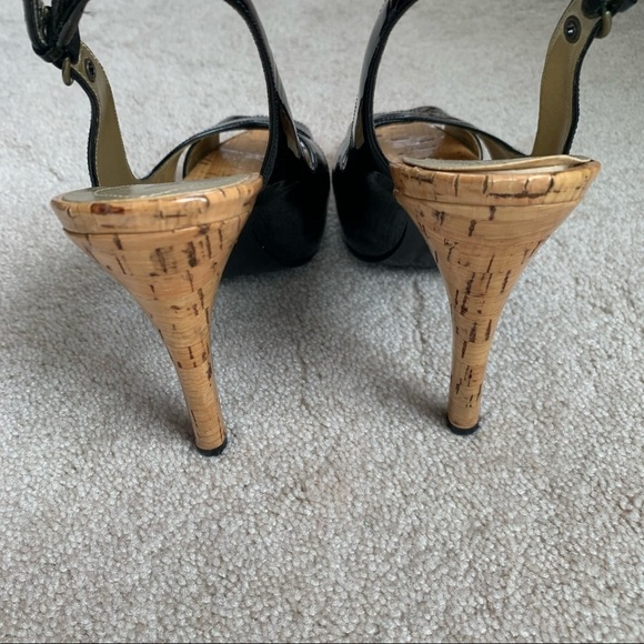 Guess Patton Leather Open Toe Hi-Heel Sandals - Picture 8 of 10